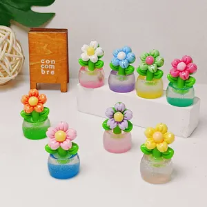 Miniatur Bunga Pot - DIY resin Aksesoris - Dekorasi Rumah Boneka Mini