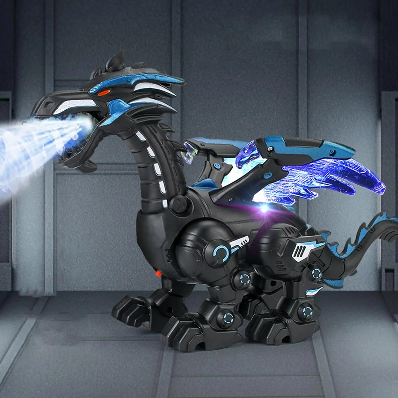 Electric Dragon Toy, Mechanical Dragon Simulation Model, Creative Birthday and Holiday Gift Options, No Battery Included, You Need To Bring Three AA Batteries