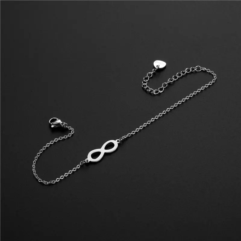 Vòng Tay Số 8 & Vô Cực, Thiết Kế May Mắn, Dây Chuyền Có Thể Điều Chỉnh Thanh Lịch, Dành Cho Phụ Nữ, Biểu Tượng Của Sự Giàu Có Và Tình Yêu Vĩnh Cửu, Đồ Trang Sức Có Thể Xếp Chồng Hợp Xu hướng 2