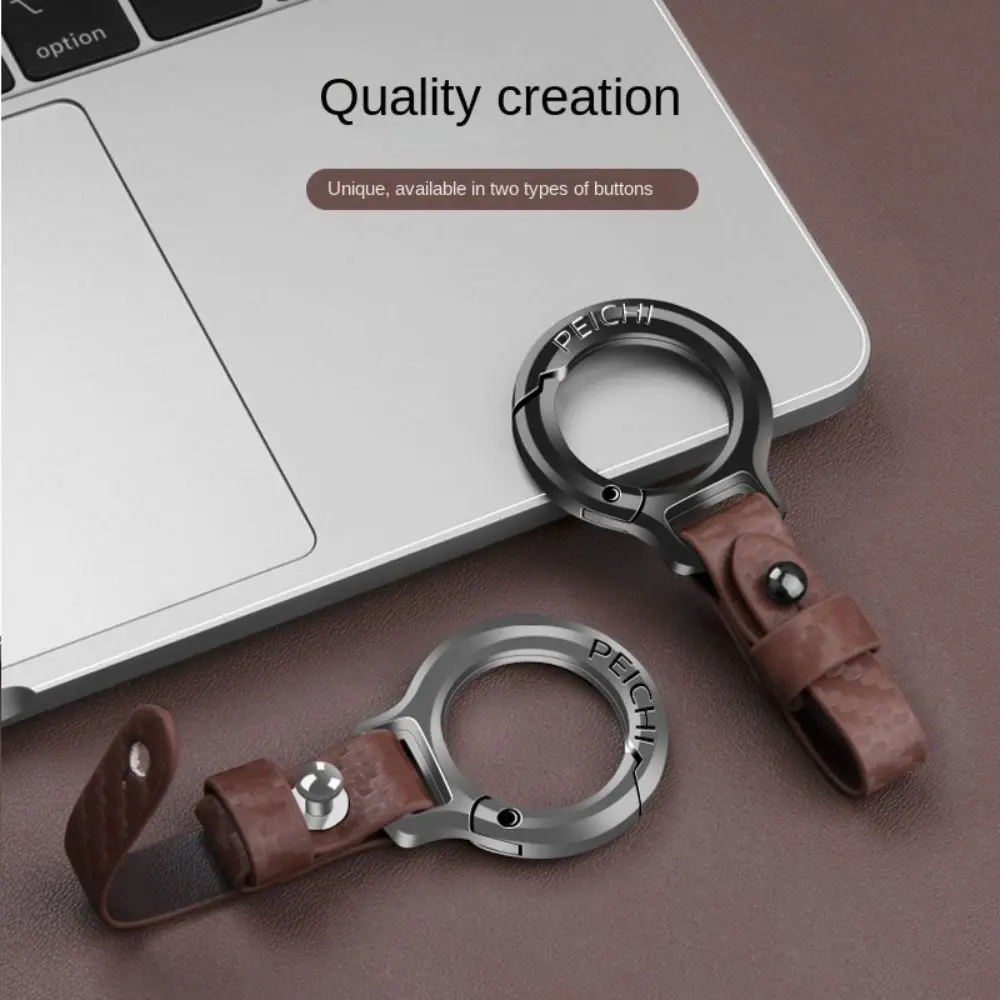 Rantai Kunci Kereta Universal, Bahan Aloi Zink, Kemudahan, Termasuk Carabiner, Alat Luaran, Gancu Tali Pinggang, Rantai Kunci Kulit Mudah