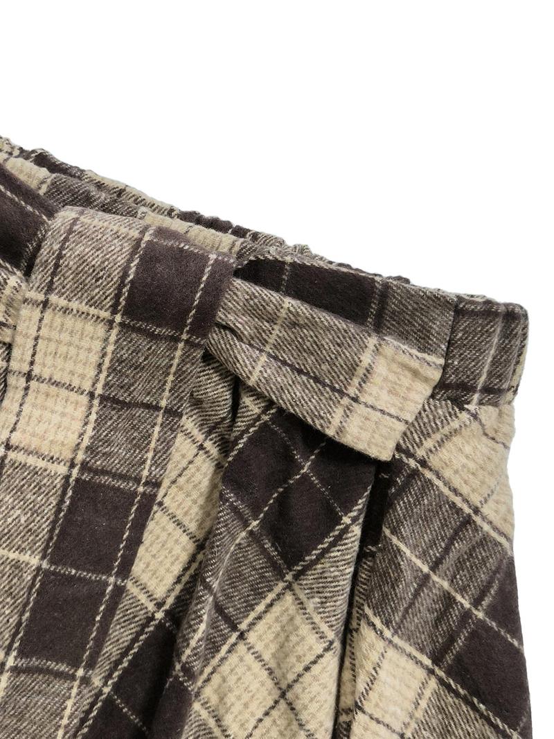 Product Introduction of 【Plus Size】 Plaid Print Knot Front A Line Skirt, Casual High Waist Short Skirt for Daily Wear, Women's Bottoms for Spring 4