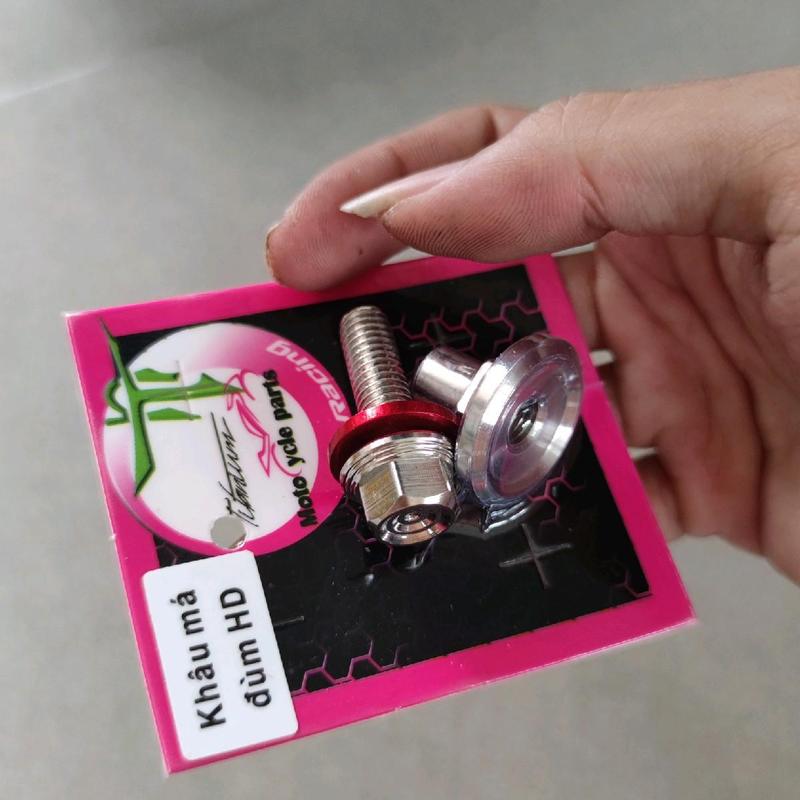 KHÂU MÁ ĐÙM sau inox 304 kèm ốc tặng lông đền gắn cho các dòng xe honda và yamaha Phụ Tùng Phụ Kiện 6