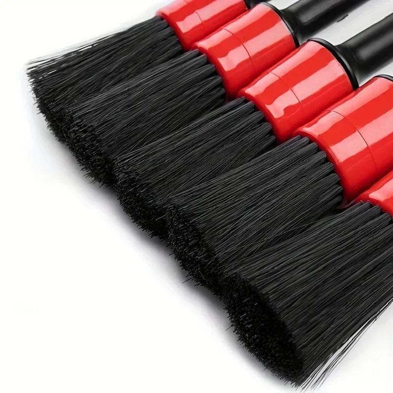 Product Introduction of 6Pcs Car Wash Care Detailing Brush Set,for cleaning wheels, dashboards, vents and more,Car Cleaning Brushes, Car Accessories 3