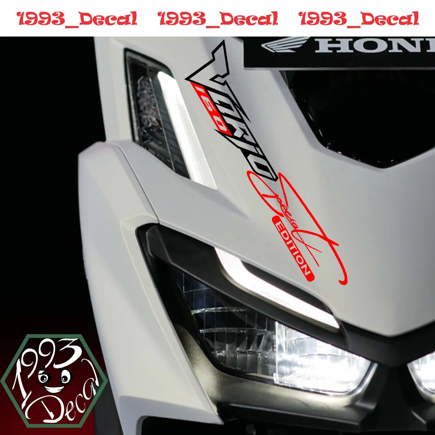 Tem Xe Logo Vario SPECIAL EDITION 125 - 150 - 160 trang trí biểu tượng vario tem định hình Nhãn Dán Decal