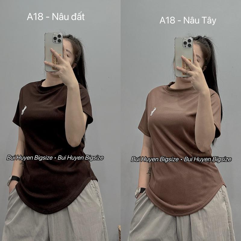 A18-Áo Cộc Tay Body Thêu Ngựa Chất Tăm Hàn Bigsize 55-90KG