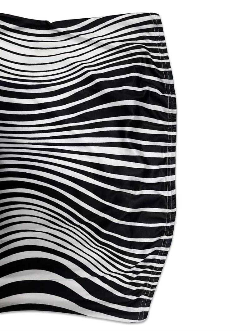 Product Introduction of Women's All Over Print Tube Bodycon Dress, Elegant Fashion Casual Sleeveless Long Dress for Daily Outdoor Wear, Women Dress for All Seasons Valentine's Day, gift 4