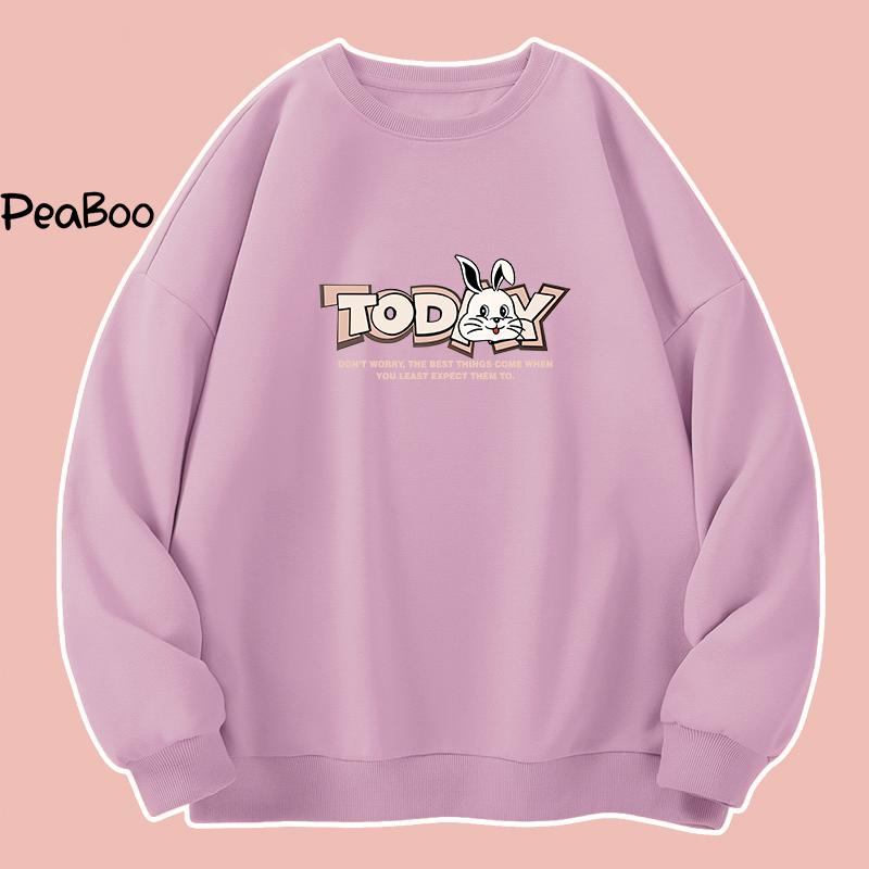 Product Introduction of Áo Sweater Today Nam Nữ By PEABOO Unisex Chất Nỉ Lót Bông Form Rộng 6