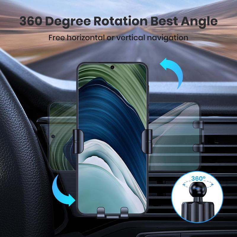 Product Introduction of TOPK Car Air Vent Phone Holder, 1 Count Adjustable Car Air Vent Phone Mount with Gravity Sensor, Universal Car Interior Accessories for Most Smartphones 8