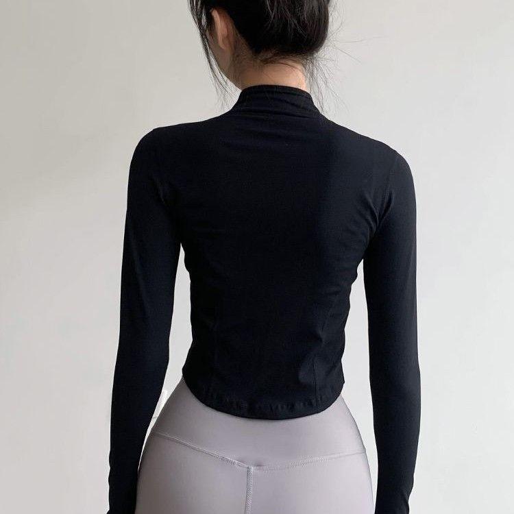 Áo Khoác Tập Yoga Cho Nữ, Nhanh Khô, Áo Thể Thao Chạy Bộ, Chống Nắng, Thích Hợp Để Đạp Xe, Bó Sát, Trang Phục Thể Dục Mùa Xuân Và Mùa Thu, Dễ Phối Đồ, 2840 Phản Hồi Tích Cực 2