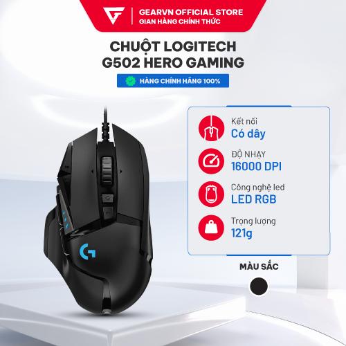 Chuột LOGITECH G502 Hero (RGB/16000dpi/11nút) Chính Hãng Giá Rẻ Có Dây