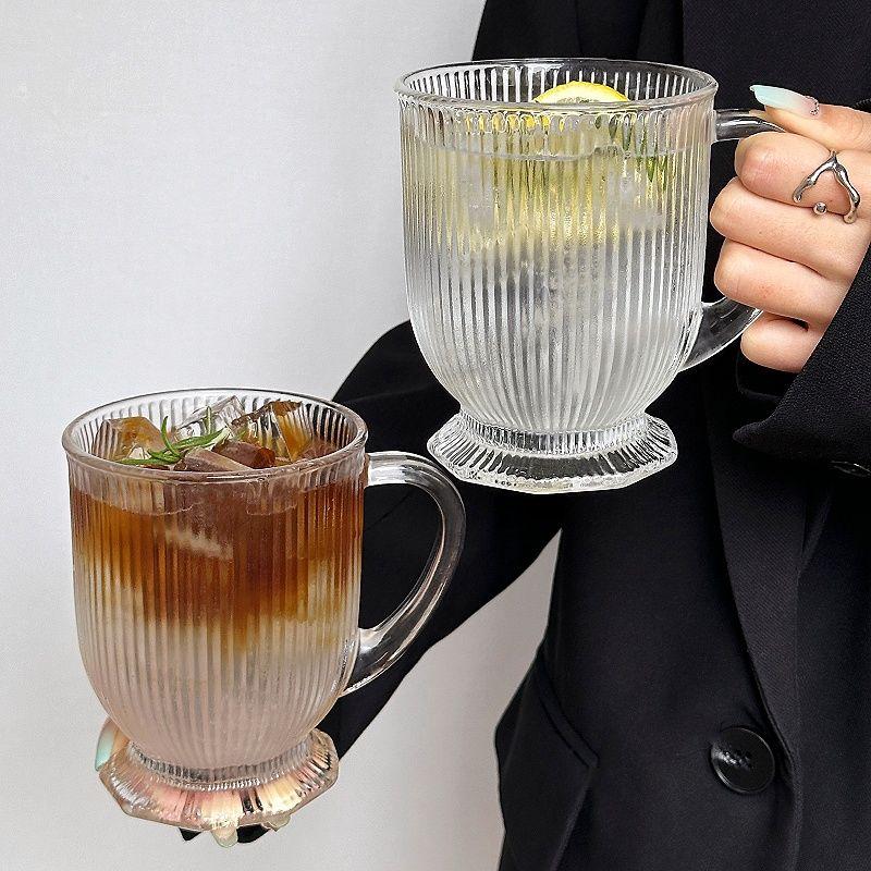 Cawan Air Berjalur Menegak, Jenama Niche, Kapasiti Besar, Diperbuat ...