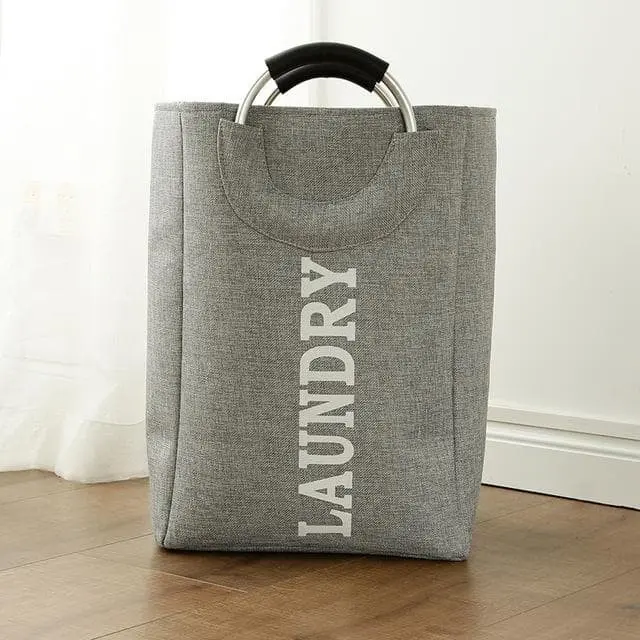 LAUNDRY BAG KERANJANG CUCIAN BAJU KOTOR DENGAN GAGANG ALUMUNIUM 2