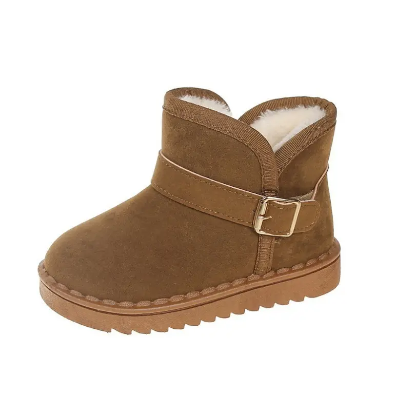 BUCKLE SUEDE KIDS WINTER THERMAL BOOTS SEPATU ANAK LAKI PEREMPUAN MUSIM DINGIN 3