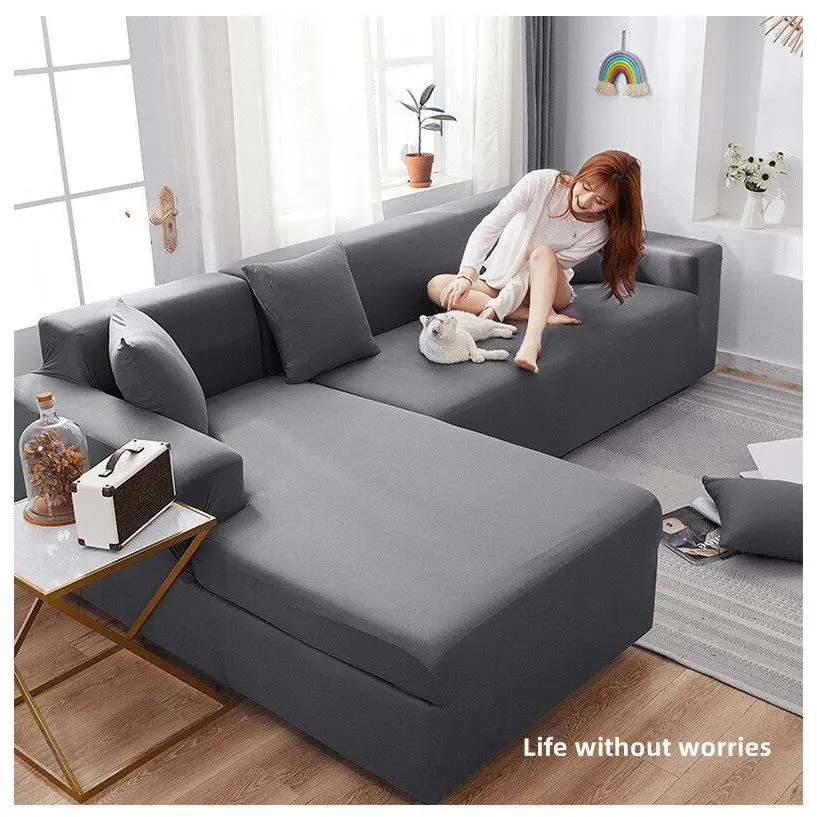 Bọc ghế sofa hình L , L/2/3/4 chỗ ngồi, bọc giường sofa, mèo cào, gửi áo gối