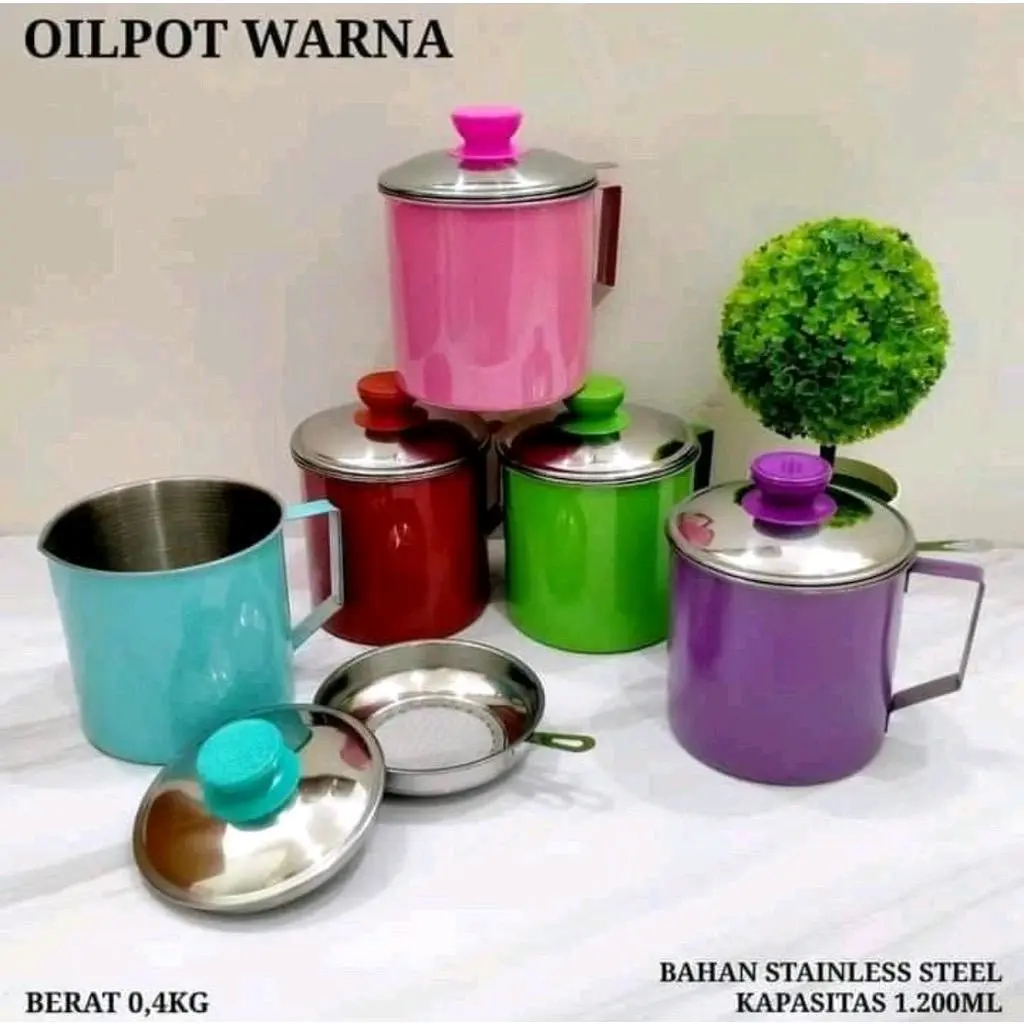 Oil Pot - Tempat Saringan Minyak Goreng