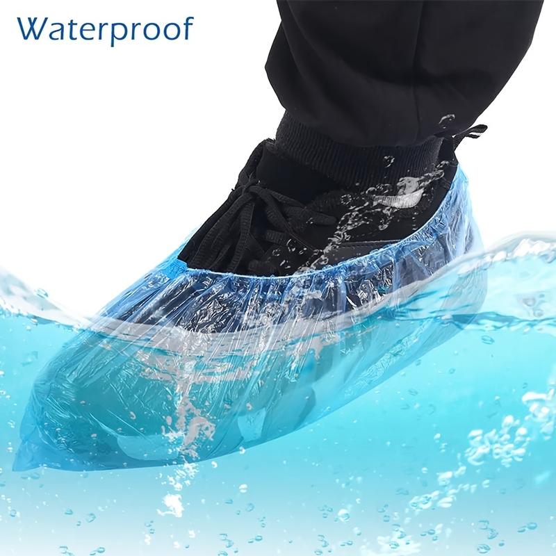 Product Introduction of 100pcs Disposable Shoe Covers Indoor Home Dustproof Waterproof Plus Thick Breathable Non-Woven Shoe Covers Insulated Footwear 4