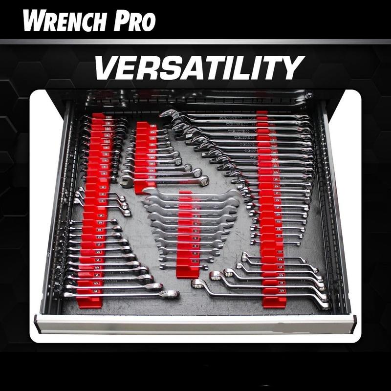 Product Introduction of Lightweight 20 Wrenches Wrench Organizer Quickly Retrieve Your Tools Improving Efficiency Wrench Rack Portable Wear Resistance Modular Tool Organizer Drawer Chest 11