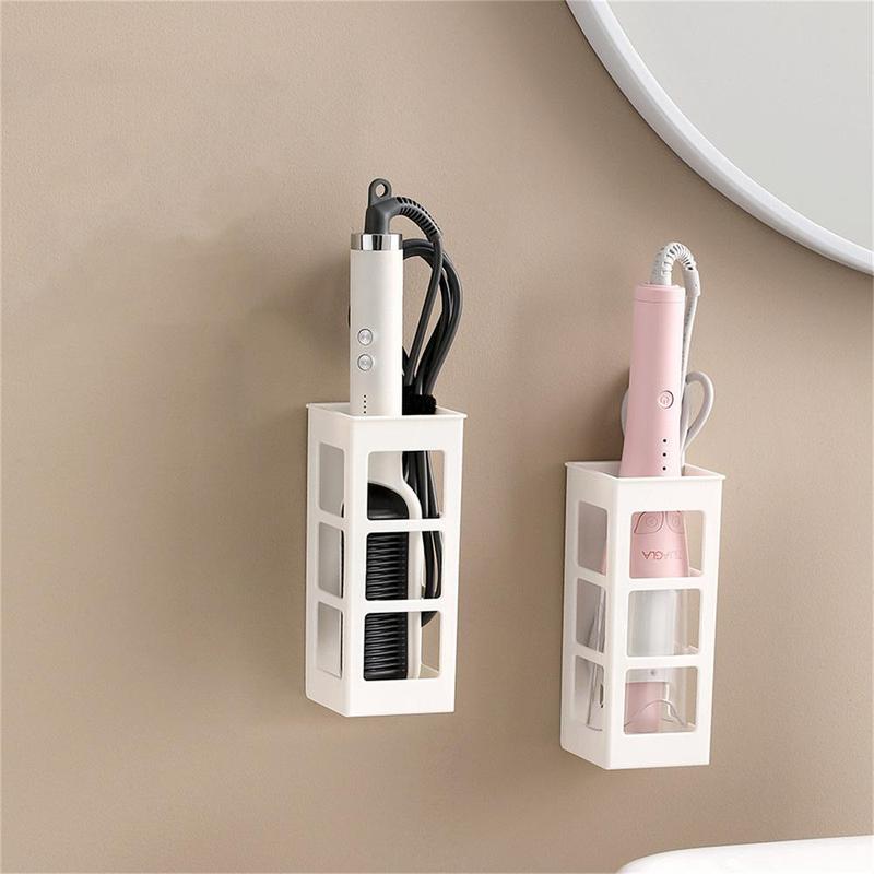 Hair Styling Tool Organizer, 2 Counts/set Wall Mounted Hair Curling Iron  Holder, Home Organizer for Bathroom 4