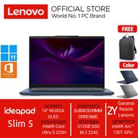Gambar LENOVO IP5 Slim 5 1NID 1QID Ultra 5 225H/16GB/512GB SSD/14"OLED/W11 - Grey-1NID dari Lenovo Authorized Medan Timur Kota Medan 1 Tokopedia