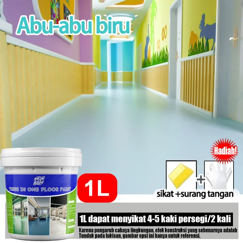 Abu-abu-biru【cat lantai berbasis air】