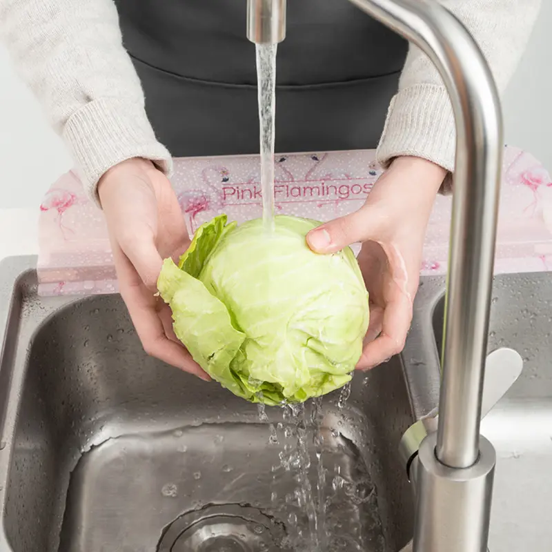 Bảo Vệ Chống Bắn Nước Bồn Rửa, Thiết Kế Cho Thú Cưng, Chất Liệu PET, Bảo Vệ Chống Bắn Nước, Thích Hợp Để Rửa Bát, Ngăn Chặn, Tiện Ích Nhà Bếp Và Phòng Tắm, Mua 1 Lấy 1 Ưu Đãi 6