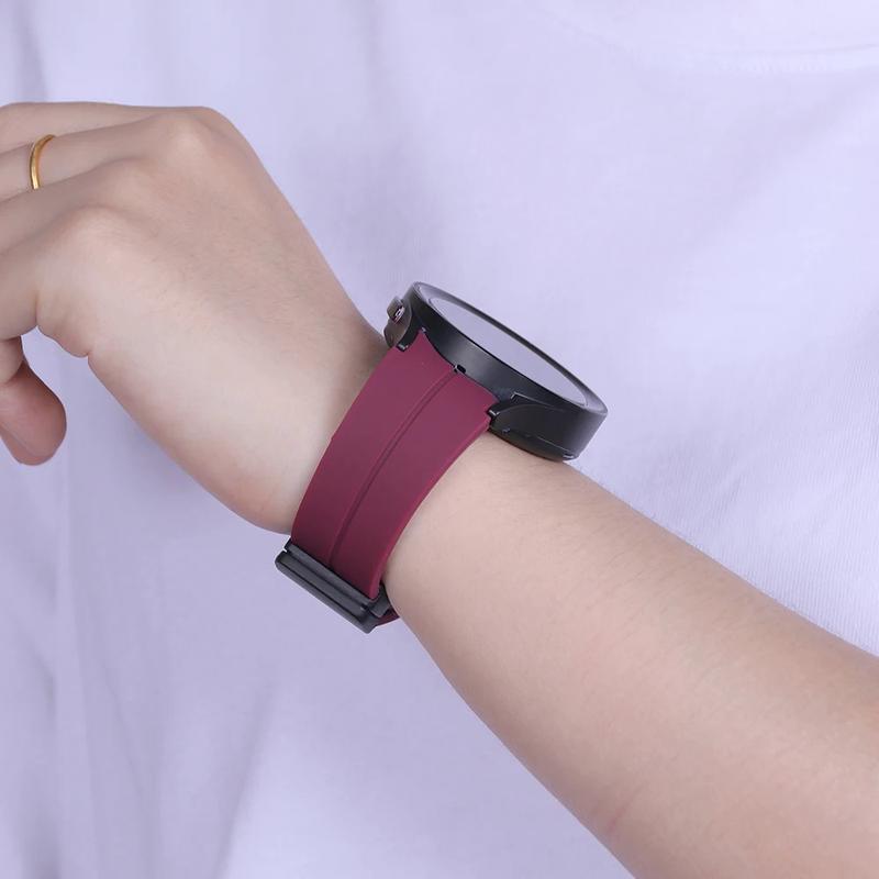 Product Introduction of Popular Magnetic silicone straps for Samsung Galaxy Watch 6 Classic 43mm 47mm silicone watch band for 5 pro 45mm watch 4 12