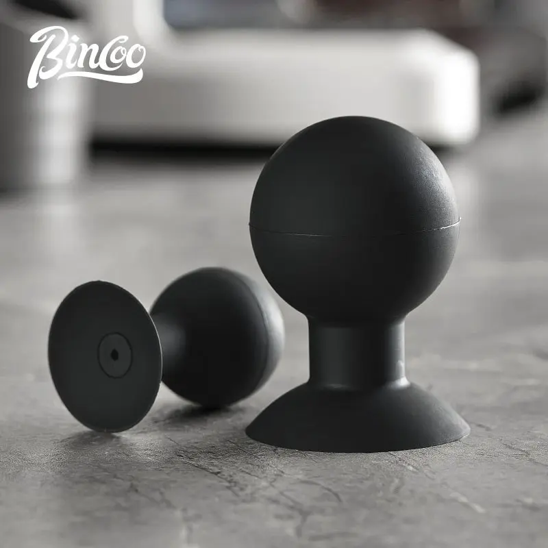 Bincoo Coffee Free Dregs Knocking Bucket Ultra-quiet And Elegant Dregs Knocking Coffee Powder Suction Cup Leather Coffee Tool