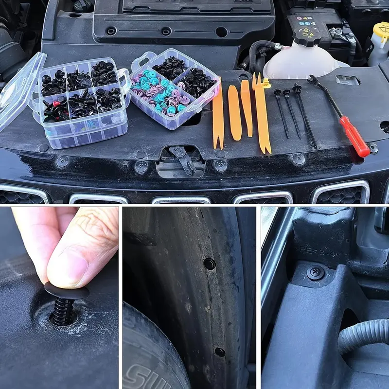 Car Clamp Kit, Automotive Fasteners, Durable Pins, Comprehensive Bumper Kit for Multiple Repairs, Car Repair Tools 2