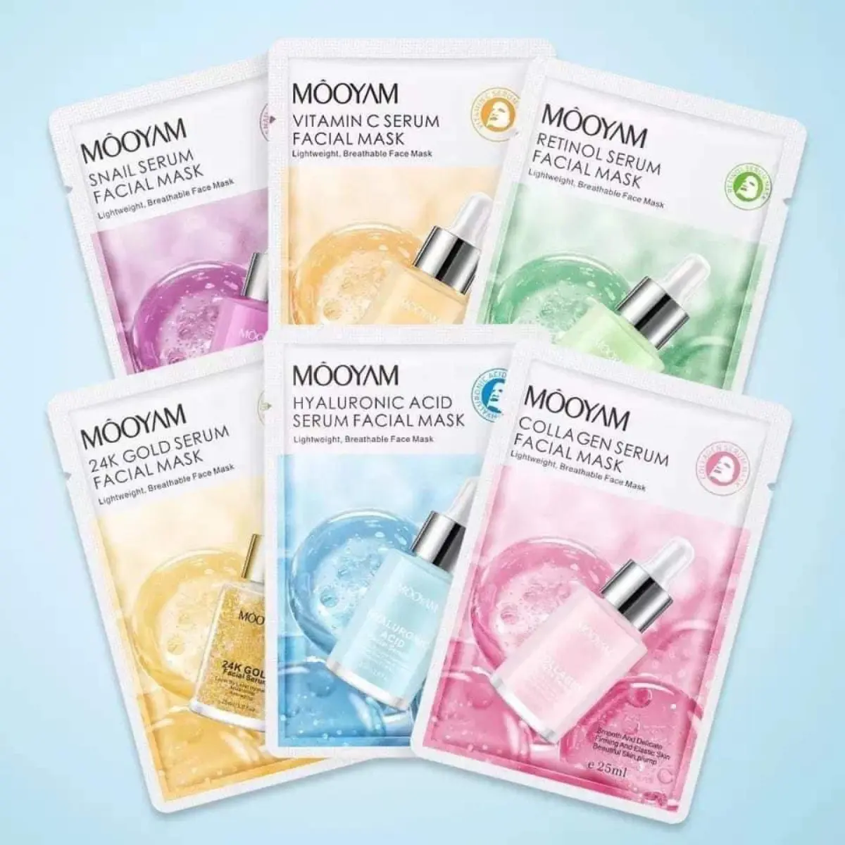 SET 50 miếng mặt nạ tinh chất mix 15 mẫu Skincare Mask