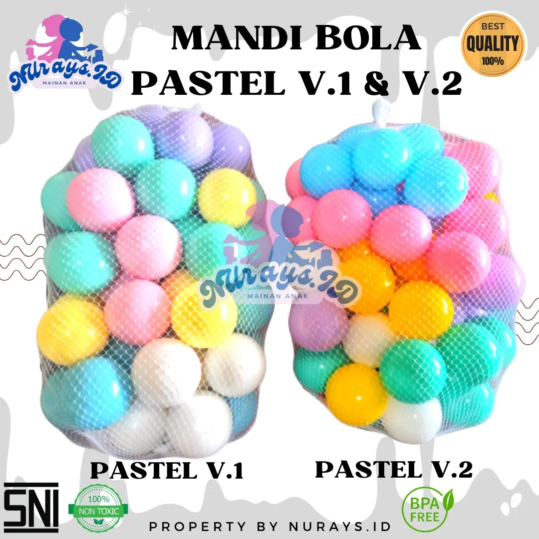 Mandi Bola Bayi Balita Warna Warni High Quality SNI Pendidikan Dini Anak-Anak Toys