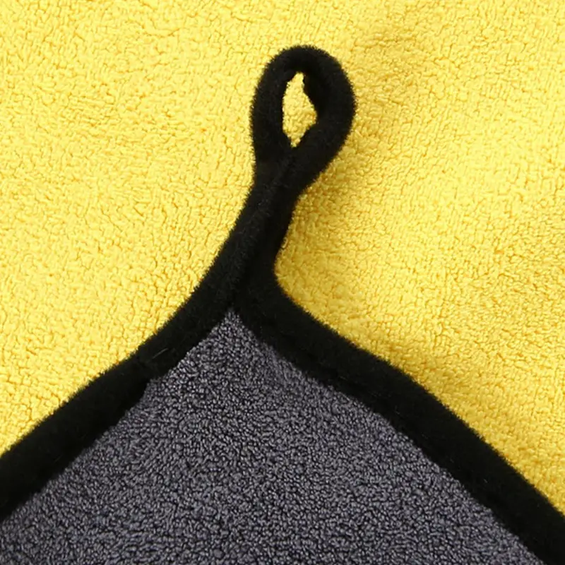 Double-Sided Car Washing Towel Kit, Super Fine Fiber Towel, Portable Small Car Cleaning Rag 5