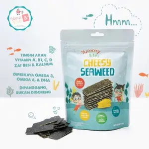 Yummy Bites Cheesy Seaweed 20gr | Rumput Laut Snack Cemilan Sehat Anak