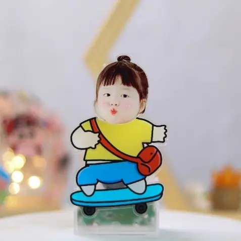 Standee lắc đầu CHẠY BẰNG PIN IN THEO YÊU CẦU quà tặng sinh nhật độc lạ cho người yêu, người thân, bạn bè Toy Đồ Chơi 5