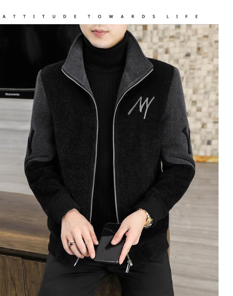 Product Introduction of 2024 new men's letter casual jacket, zipper cardigan design, comfortable and soft fabric, casual and versatile. 7