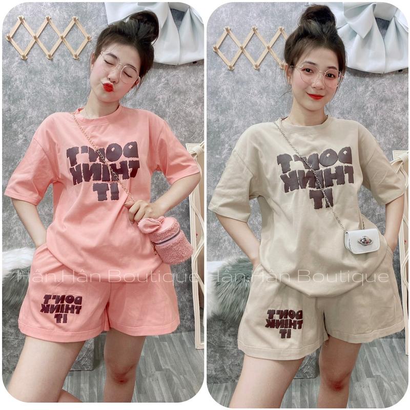  M23 Bộ Thun 3158 tay ngắn cotton khô   DO.NT T.H.I.N.K IT  chiều dài áo 70cm 