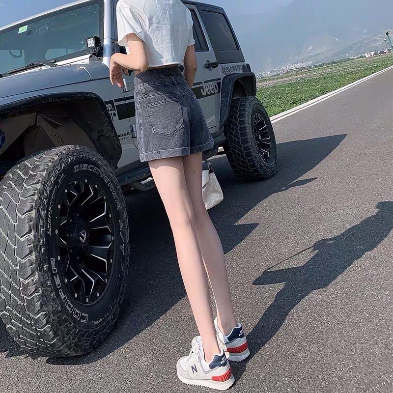 [Beevalue] Celana Pendek Jeans Wanita Highwaist Dua Kancing | Hotpants Highwaist Bahan Premium | Celana Jeans Wanita Tinggi Pinggang | Celana Jeans Wanita Highwaist Premium Korea | Shortpants Wanita (508) 5