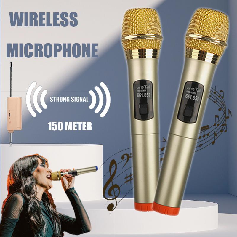 Wireless Microphone with Receiver Professional Dual Handheld - TikTok ...