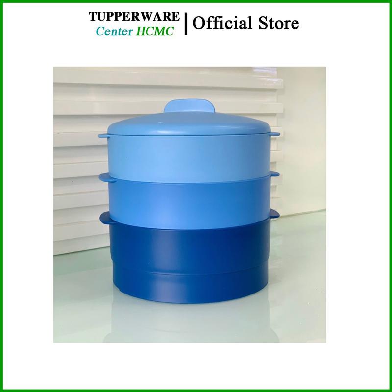 Xửng Hấp Nhựa Nguyên Sinh 3 Tầng Steam It Xanh Dương - Tupperware - Kín Khí - Kín Hơi - Nhanh Chín - An Toàn Sức Khỏe 6