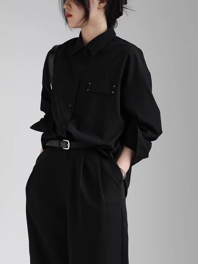 Product Introduction of Áo Sơ Mi Đen, Thiết Kế Phong Cách Yamamoto Yaosi, Phong Cách Unisex, Bộ Cá Tính, Bộ Đầy Đủ, Dành Cho Nam, Năm 2024 8