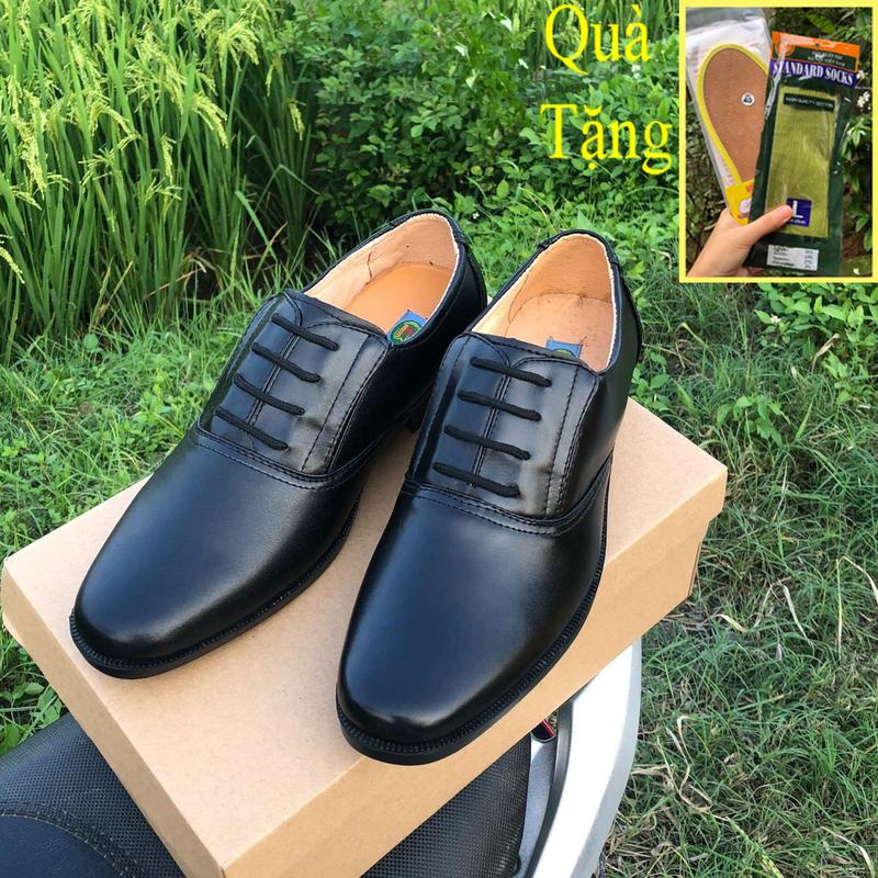 Giày da nam giày tướng Tặng tất và lót hương quế