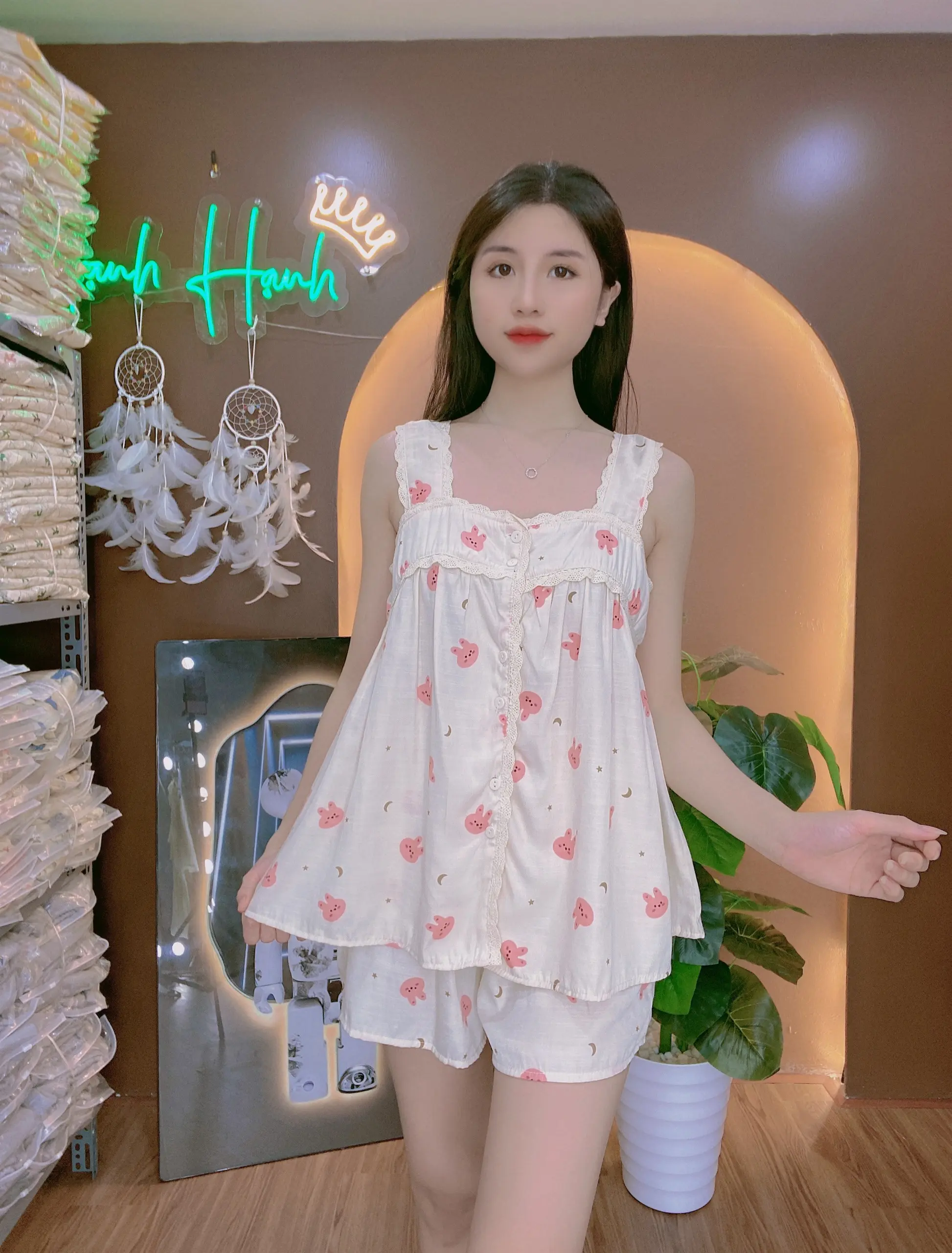 Bộ freesize [HÀNG LOẠI 1] Quần Áo Đũi Nữ Mặc Nhà Cute - Mã B12