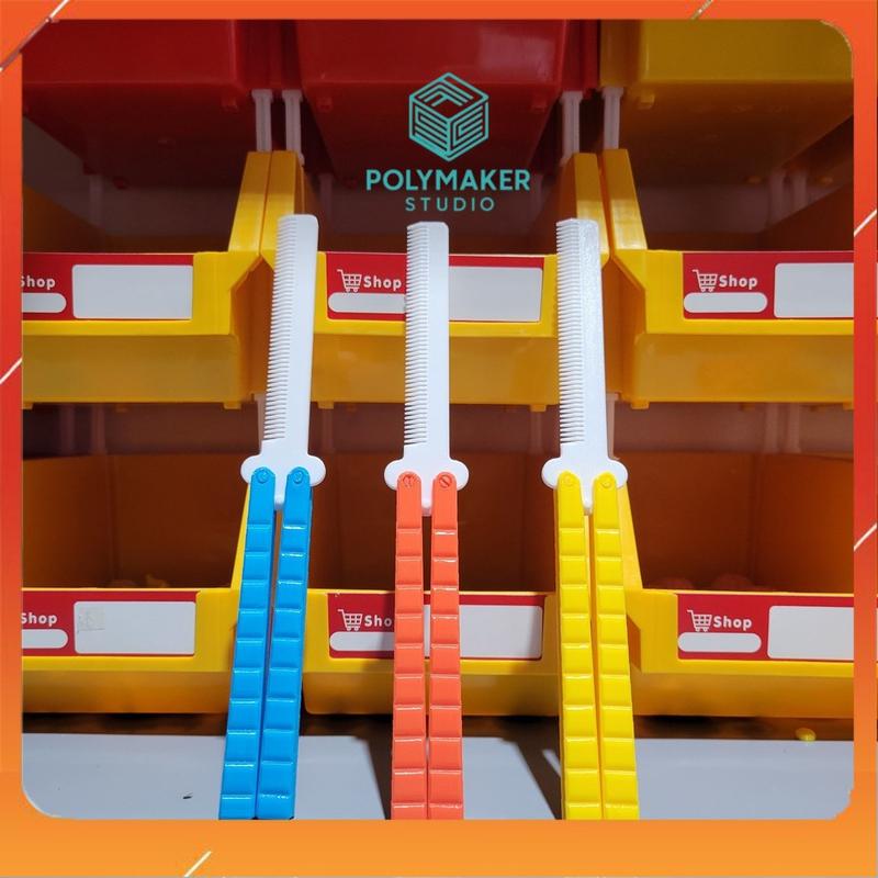 Đồ Chơi Balisong Lược Bướm Xoay 360 Độ Hình Cây Lược Giảm Stress Fidget Toy in3D | POLYMAKER STUDIO