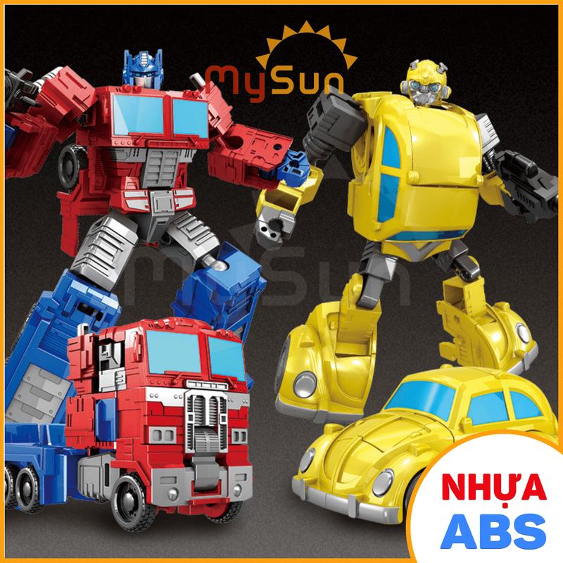 Robot người máy biến hình xe ô tô Transformer Optimus Prime Bumblebee đồ chơi mô hình MySun Toy