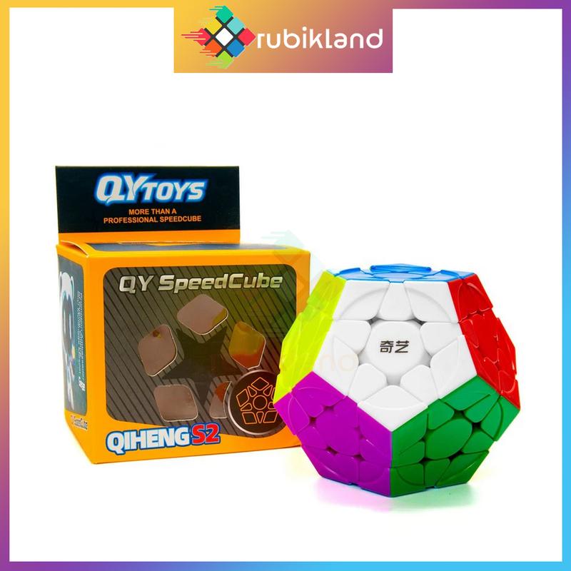 Rubik Megaminx QiYi QiHeng S2 Stickerless Rubic Biến Thể 12 Mặt Đồ Chơi Trí Tuệ Trẻ Em Phát Triển Tư Duy - Little Kobo