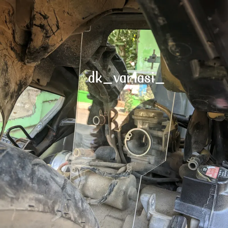 Mika akrilik pelindung karbu vario 110 karbu 2