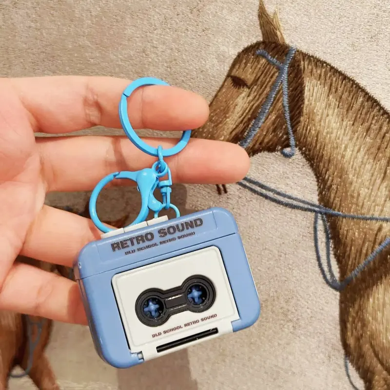 Máy ghi băng Mini Cổ Điển Phong Cách Cổ Điển Móc Chìa Khóa Âm Nhạc, Máy Phát Nhạc Mini, Móc Khóa Kỷ Niệm, Thích Hợp Cho Cặp Đôi Và Bạn Bè, Quà Tặng Năm Mới 7