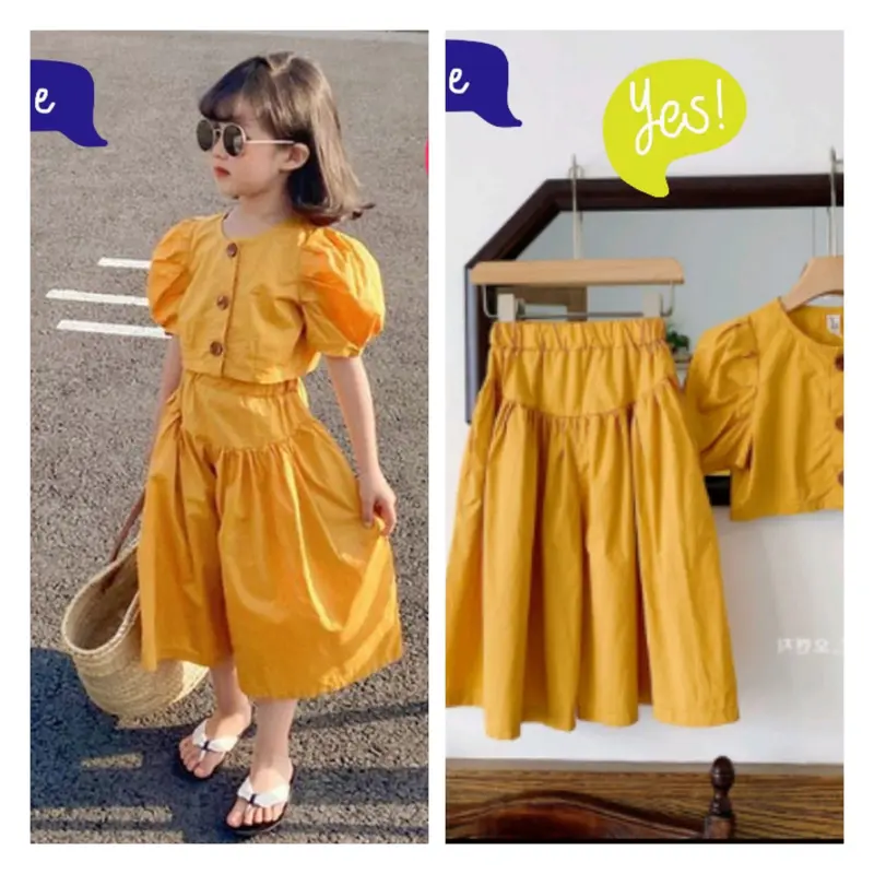 Set Baju Anak Perempuan Terbaru Korean Style / Setelan Anak Perempuan 0