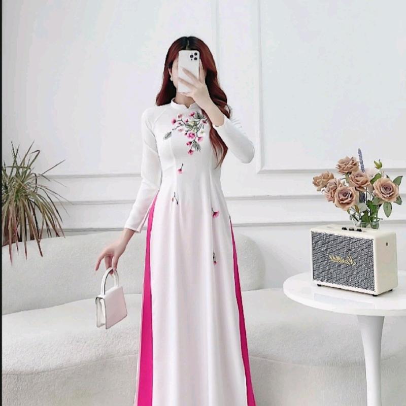 Bộ áo dài tây thi thêu cao cấp đủ size 4