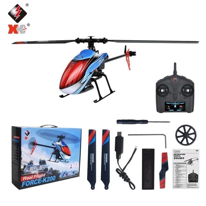 Gambar WLToys XK K200 Rc Helikopter 4Ch RC Pesawat 2.4G 3D 6G Sistem dari hunt4toys Kota Bekasi Tokopedia