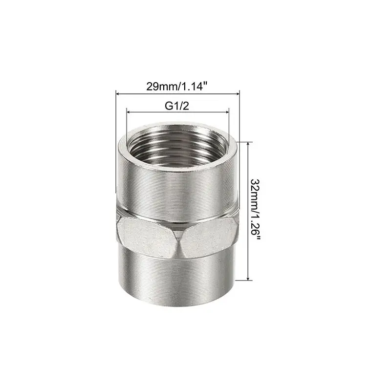 NỐI REN TRONG,MĂNG SÔNG INOX 21 (1/2”) - RẺ ĐẸP